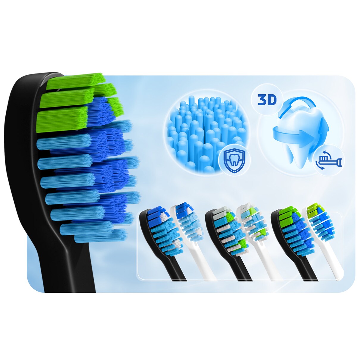 Szczoteczka soniczna do zębów Berdsen Galaxy Duo zestaw 2 szt. 322020