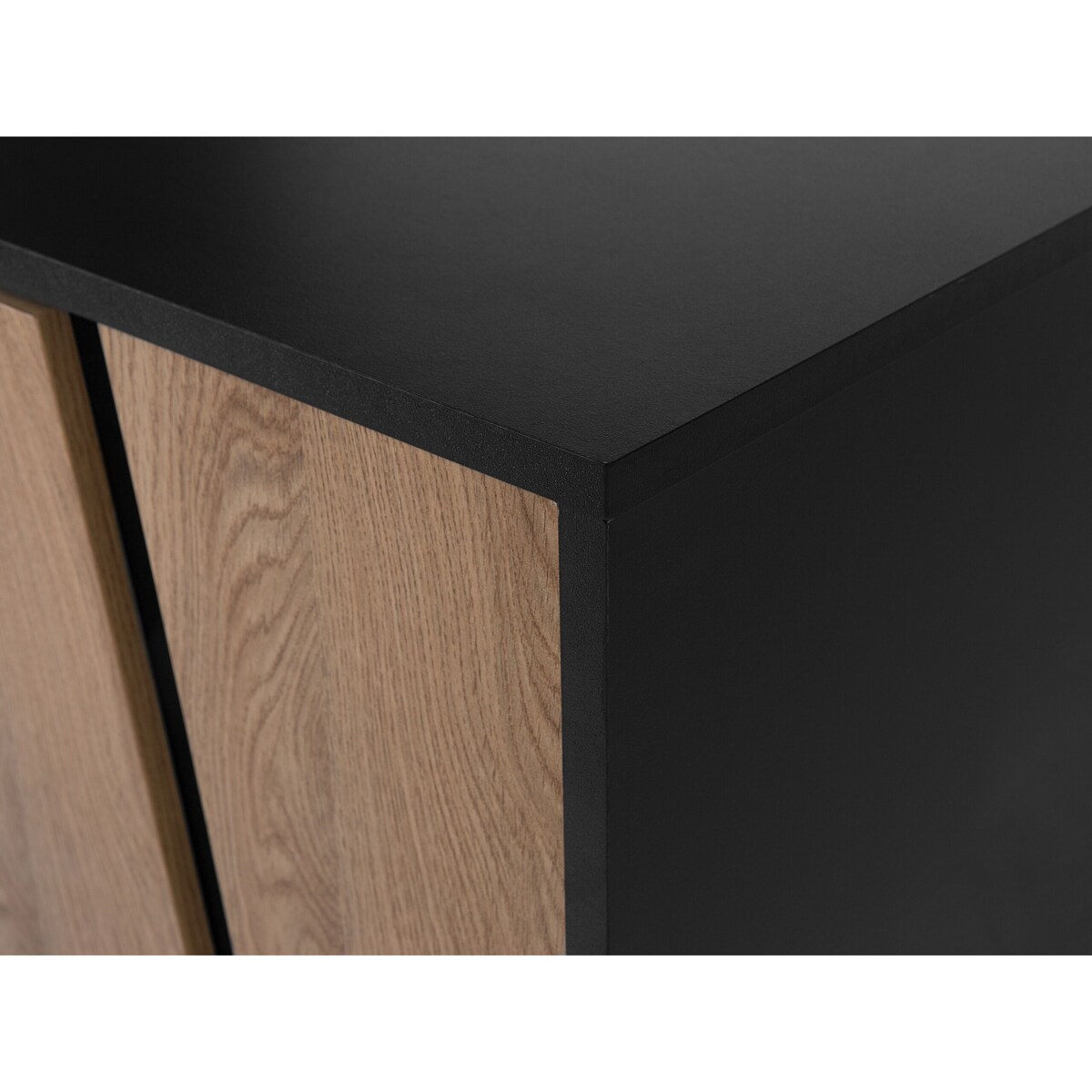 Komoda jasne drewno z czarnym BLACKPOOL