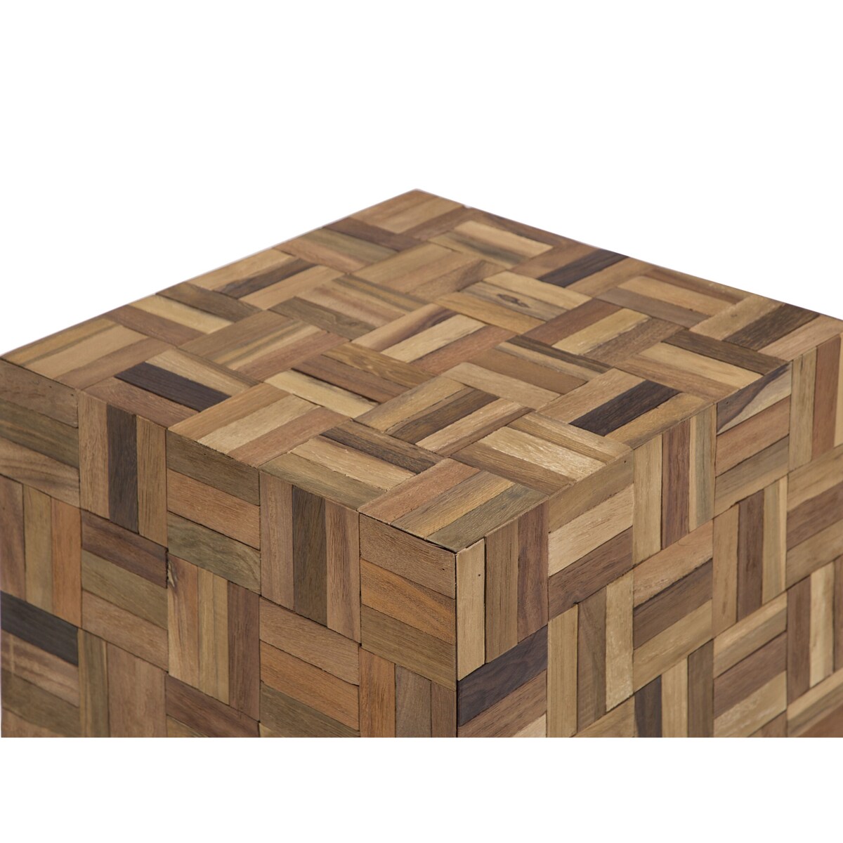 Stolik pomocniczy drewno tekowe ciemne GAMETI