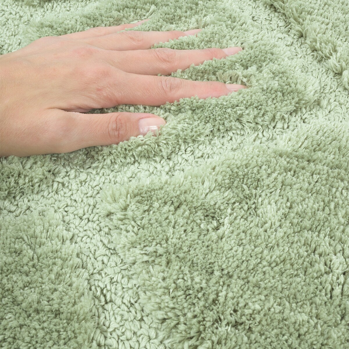 Zestaw 2szt Dywanik łazienkowy Soft 40x60 cm antyposlizgowy zielony