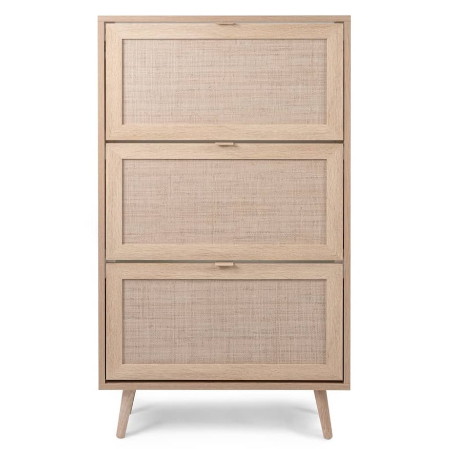 Finori Szafka na buty Bali 49A, dąb sonoma i nadruk trzciny