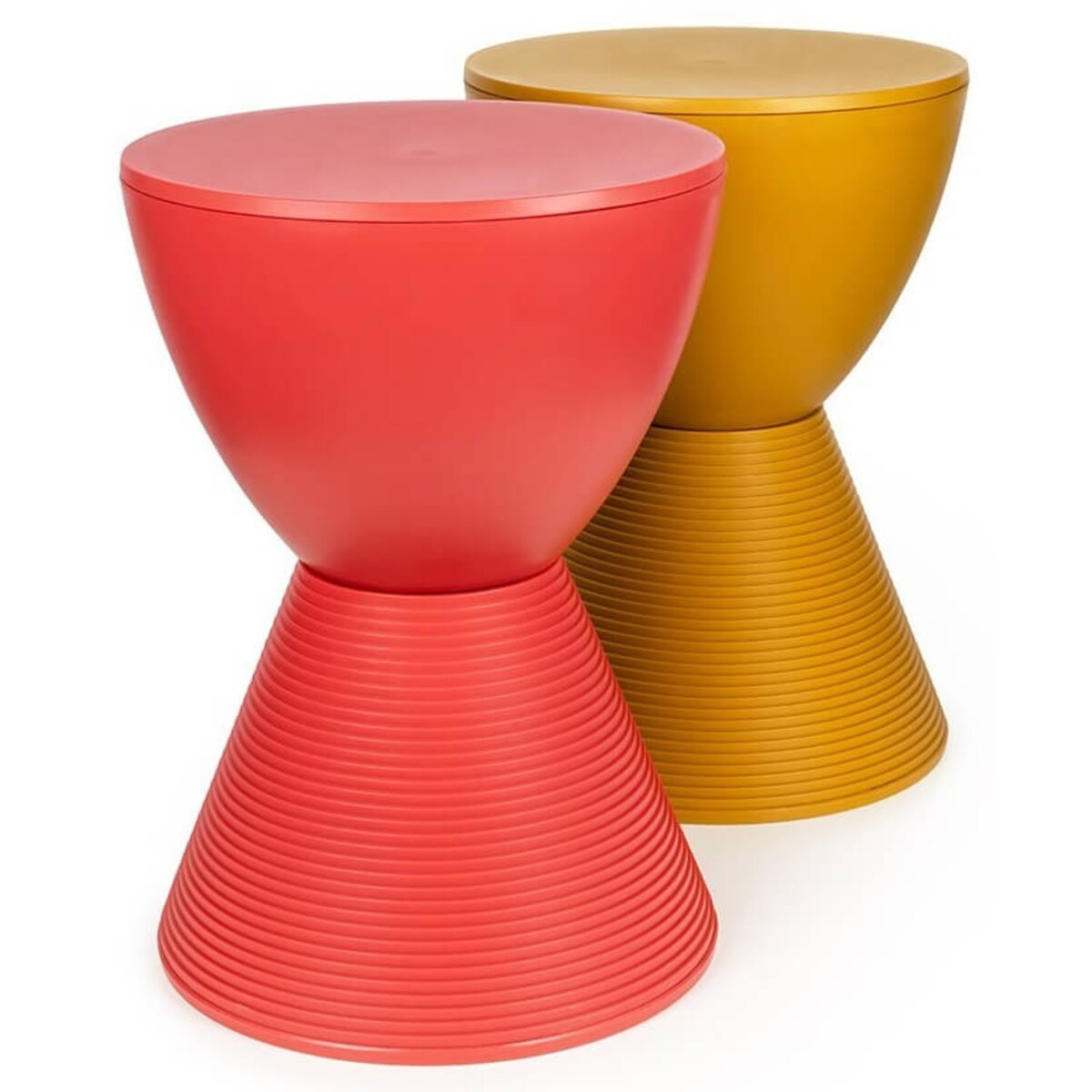 Koralowy taboret Tamburo nowoczesny stołek do kuchni, King Home