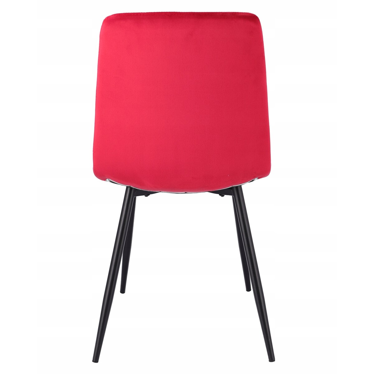 Krzesło welurowe eleganckie PIADO amarantowe