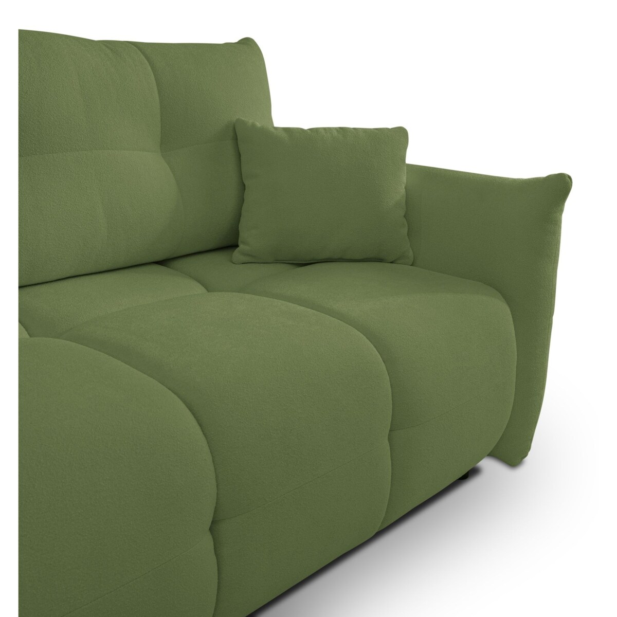 Narożnik z funkcją spania do salonu BOSE, lewostronny, zielony