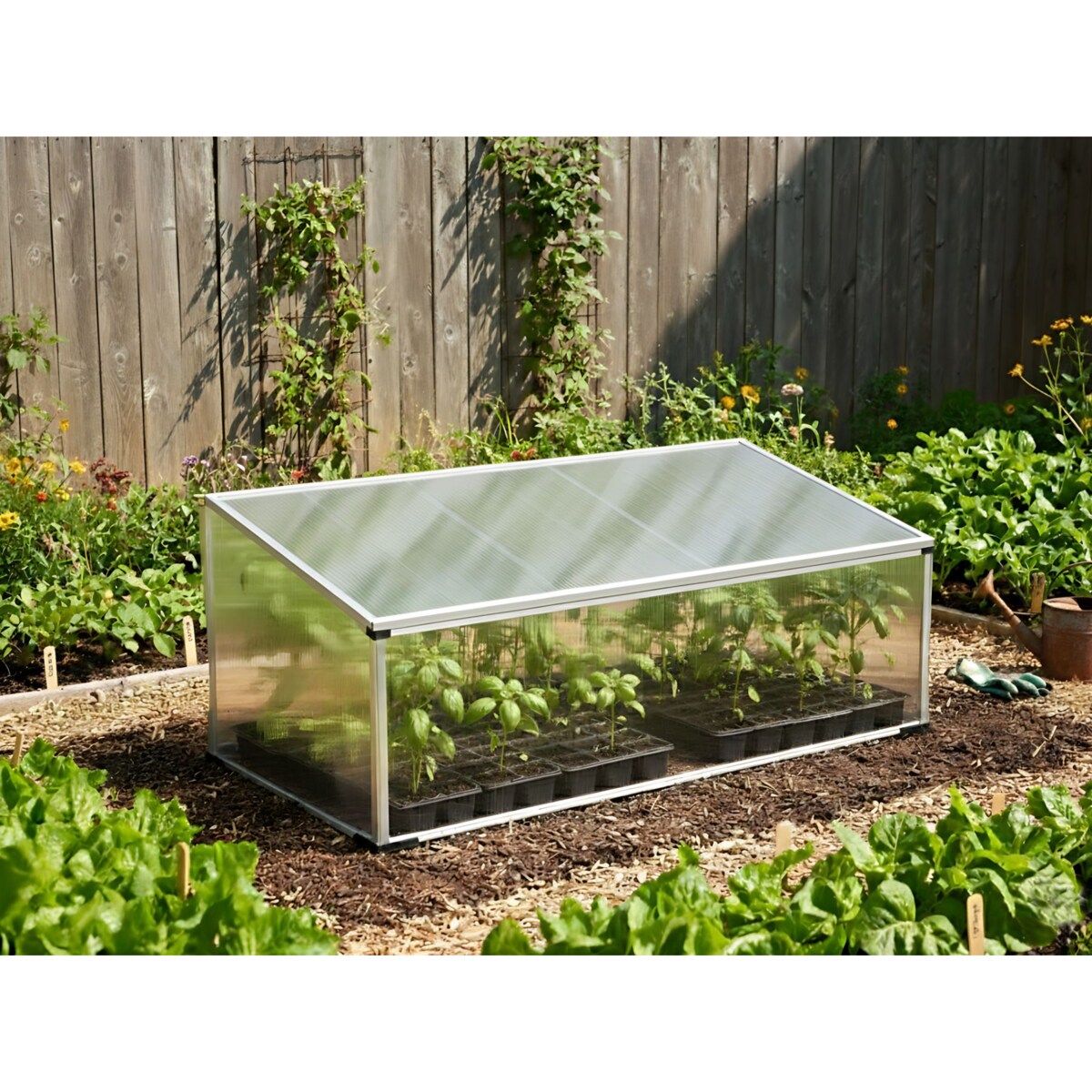 Szklarnia ogrodowa CARFIZZI Srebrny 60 cm