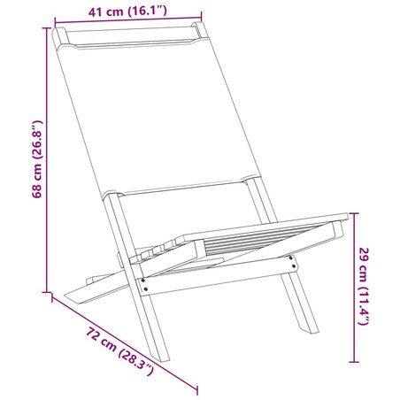 vidaXL Krzesła ogrodowe, 2 szt., niebiesko-białe, akacja i tkanina