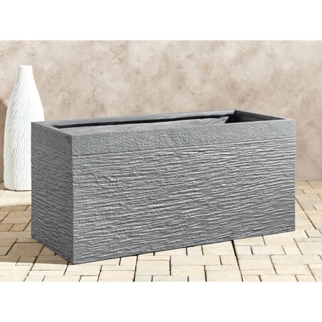 Doniczka 80 x 37 x 38 cm szara MYRA