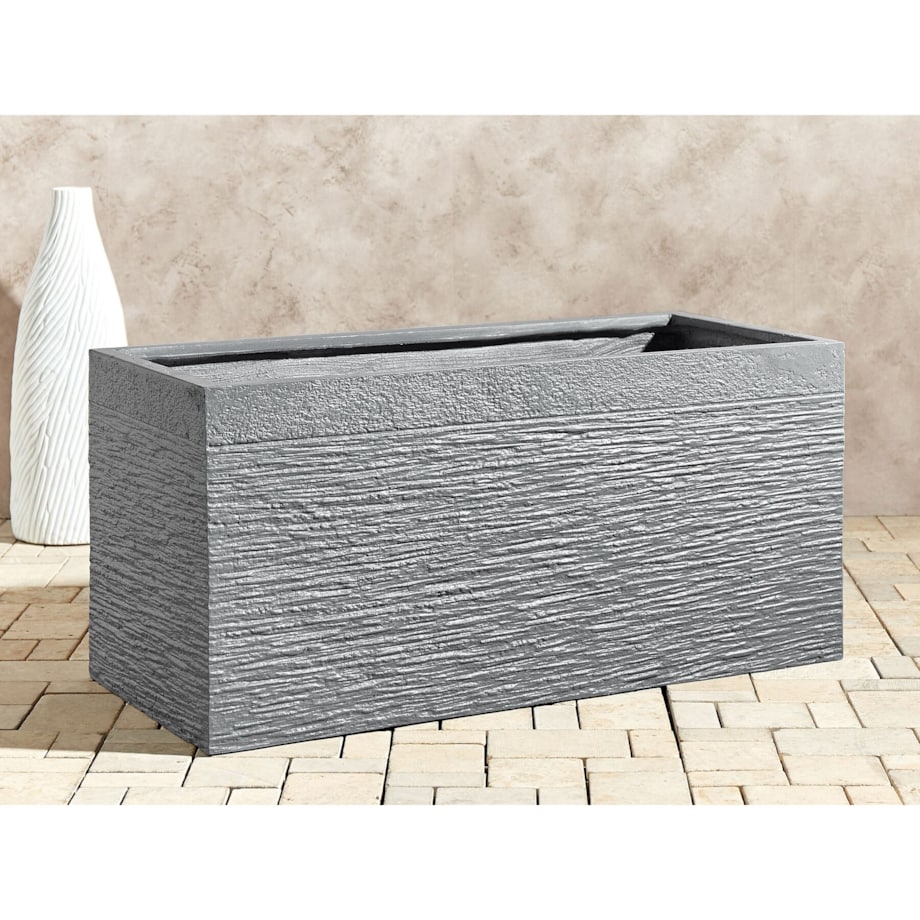 Doniczka 80 x 37 x 38 cm szara MYRA