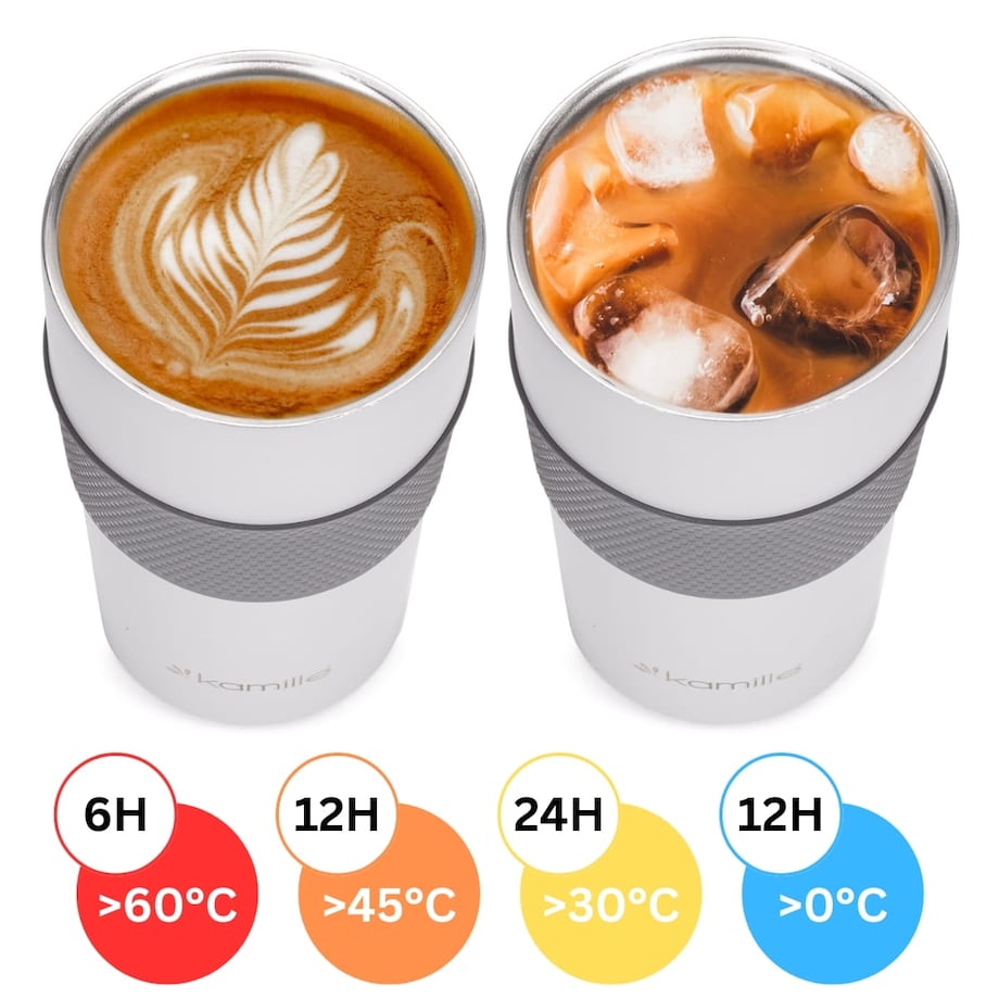 Kubek termiczny na kawę termos na napoje 480ml KAMILLE