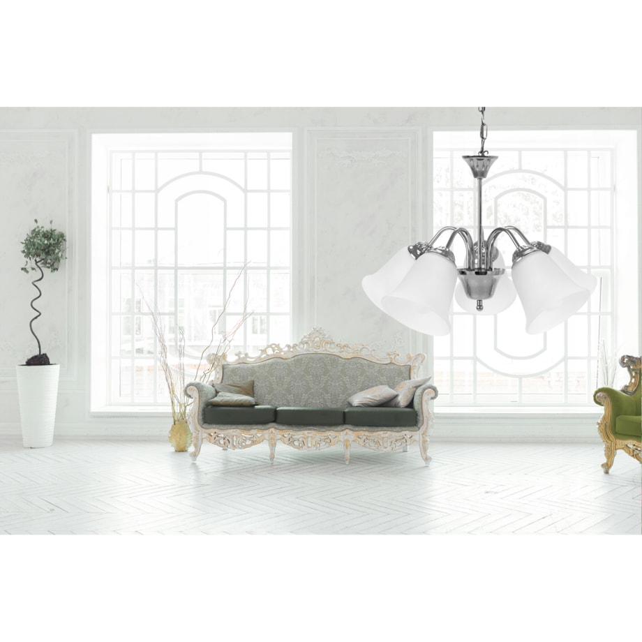 Lampa Wisząca Klasyczna Żyrandol Vintage Retro E27