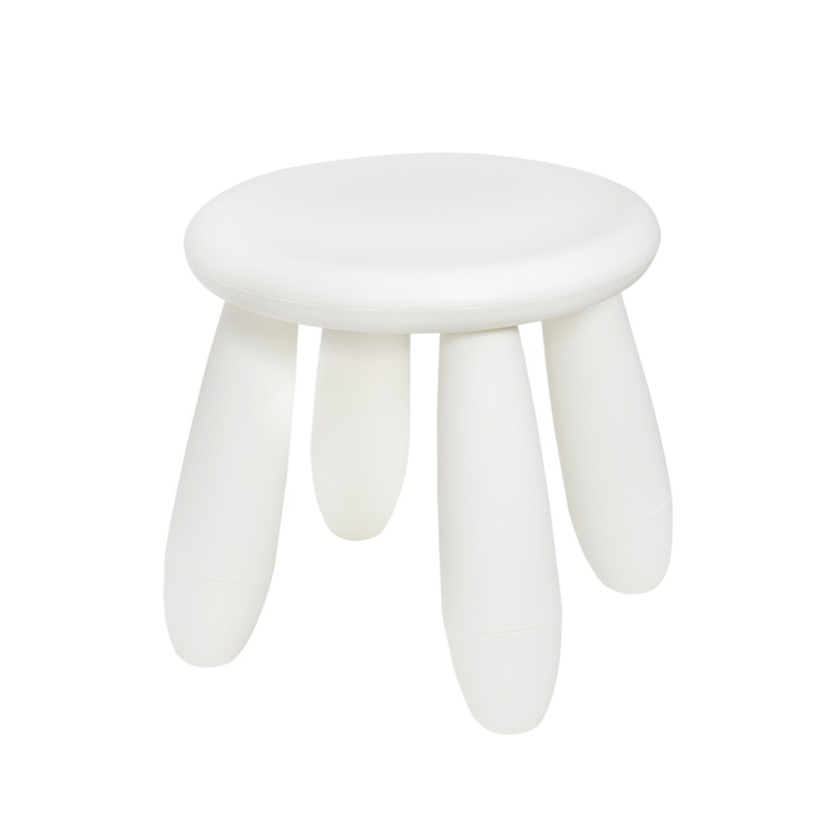 Krzesełko dla dzieci plastikowe stołek dziecięcy biały