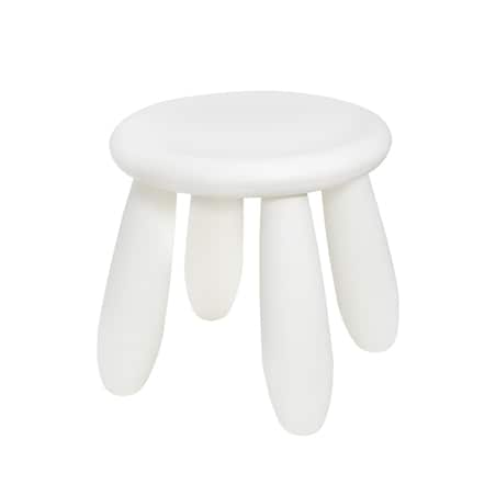 Krzesełko dla dzieci plastikowe stołek dziecięcy biały