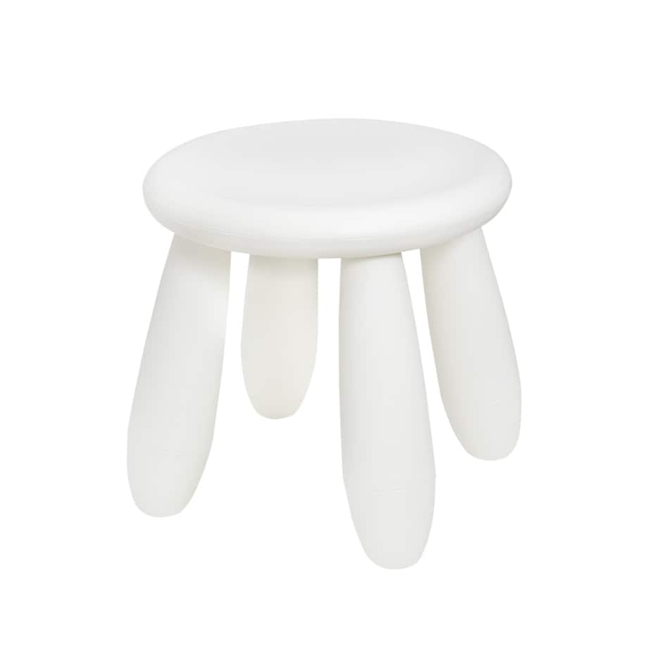 Krzesełko dla dzieci plastikowe stołek dziecięcy biały