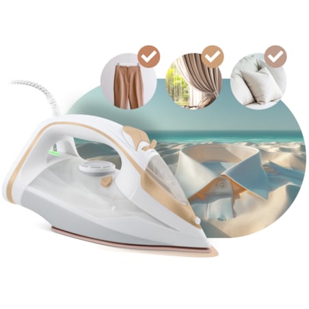 Żelazko parowe 3000W ceramiczna powłoka praca w pionie Berdsen 333000