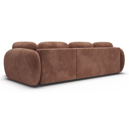 Nowoczesny Narożnik rozkładany OLIVIO II, prawy, brązowy