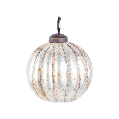 Zestaw 6 bombek szklanych srebrny IVOIRE