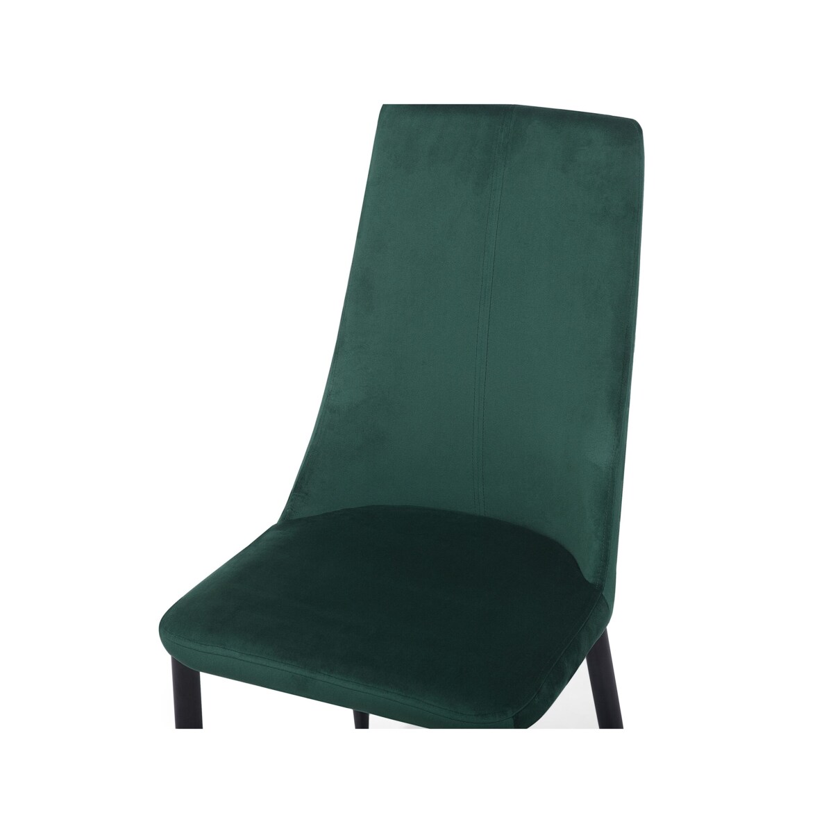 Zestaw 2 krzeseł do jadalni welurowy zielony CLAYTON