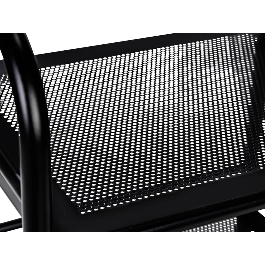 Metalowy wózek łazienkowy, 3 poziomy na kółkach