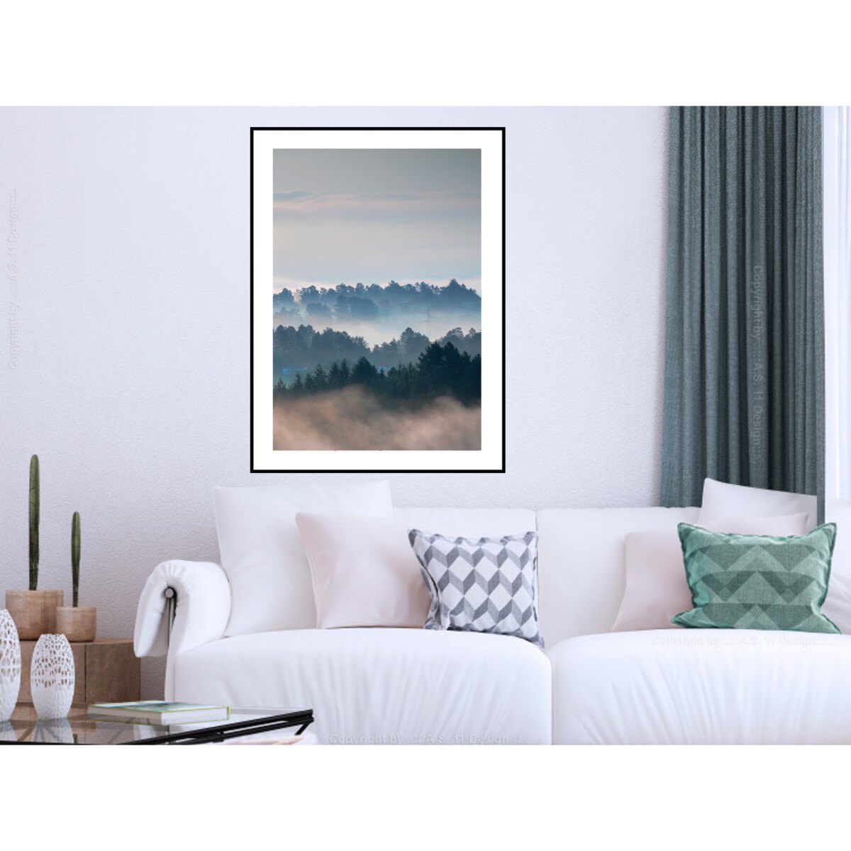 Poster Story, Plakat, Obraz - Skandynawski Las w Akwareli No2, wymiary 50 x 70 cm