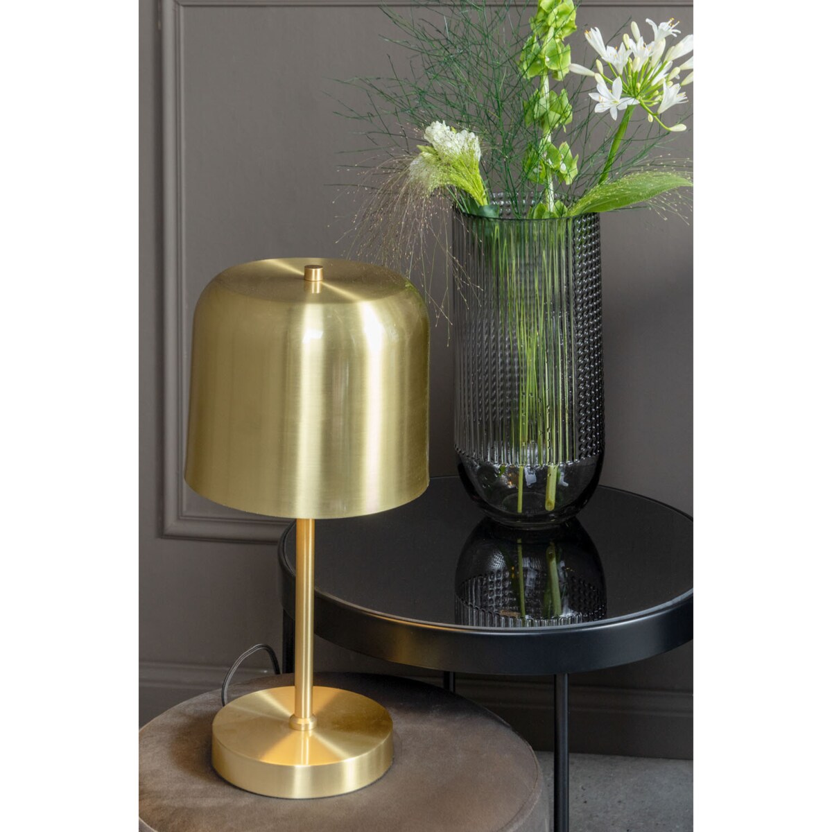 Lampa stołowa, złota, CAPA, 39,5 cm