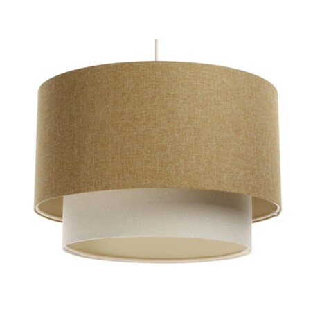 Lampa wisząca ERUTAN DOUBLE 60 żółta/kremowa