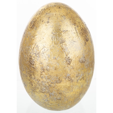 Dekoracja - złote jajko z ceramiki 27,5x17 cm MONNINA