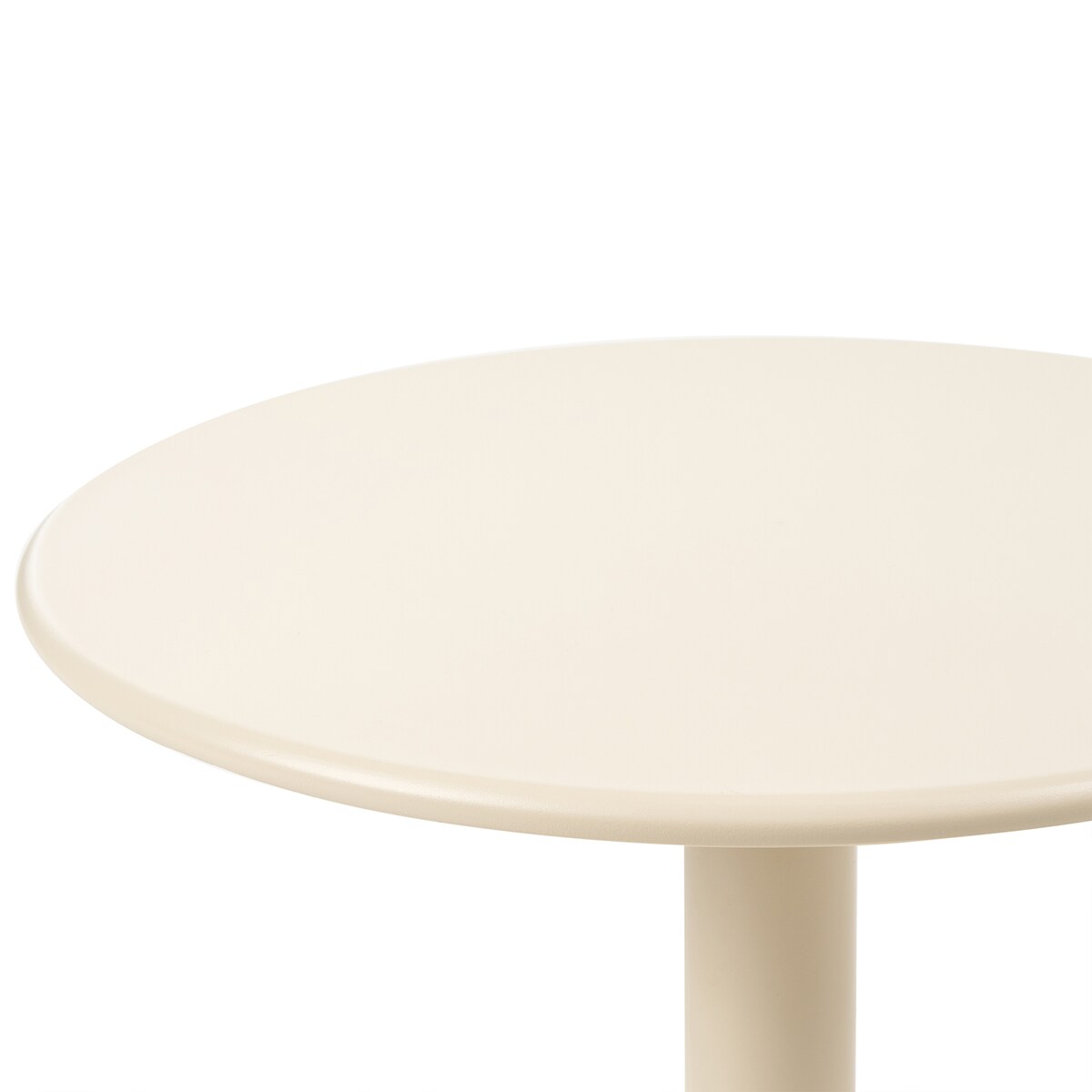 Stolik kawowy ogrodowy VITTUONE 50 cm 50 cm Metal Beżowy