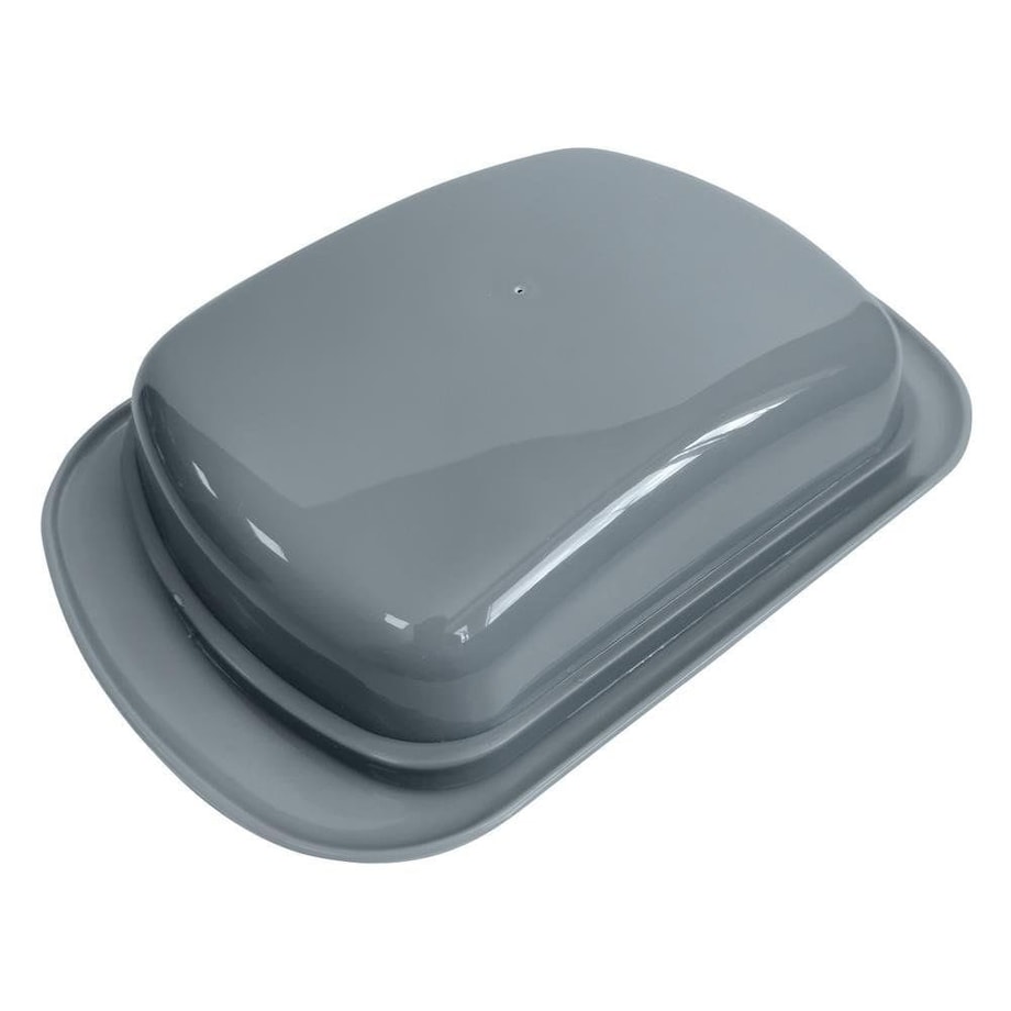 Maselniczka z Przykryciem maselnica Szara Pojemnik na masło z Pokrywką