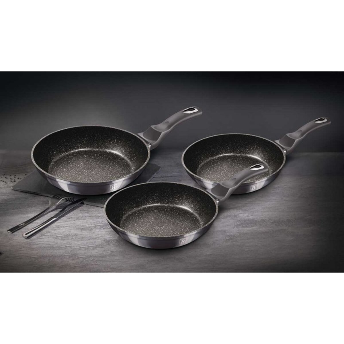Zestaw 3 patelni marmurowych Berlinger Haus BH-6903
