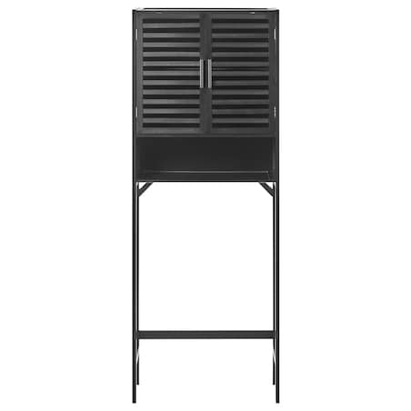Szafka łazienkowa OKARCHE Bambus 63 cm Czarny