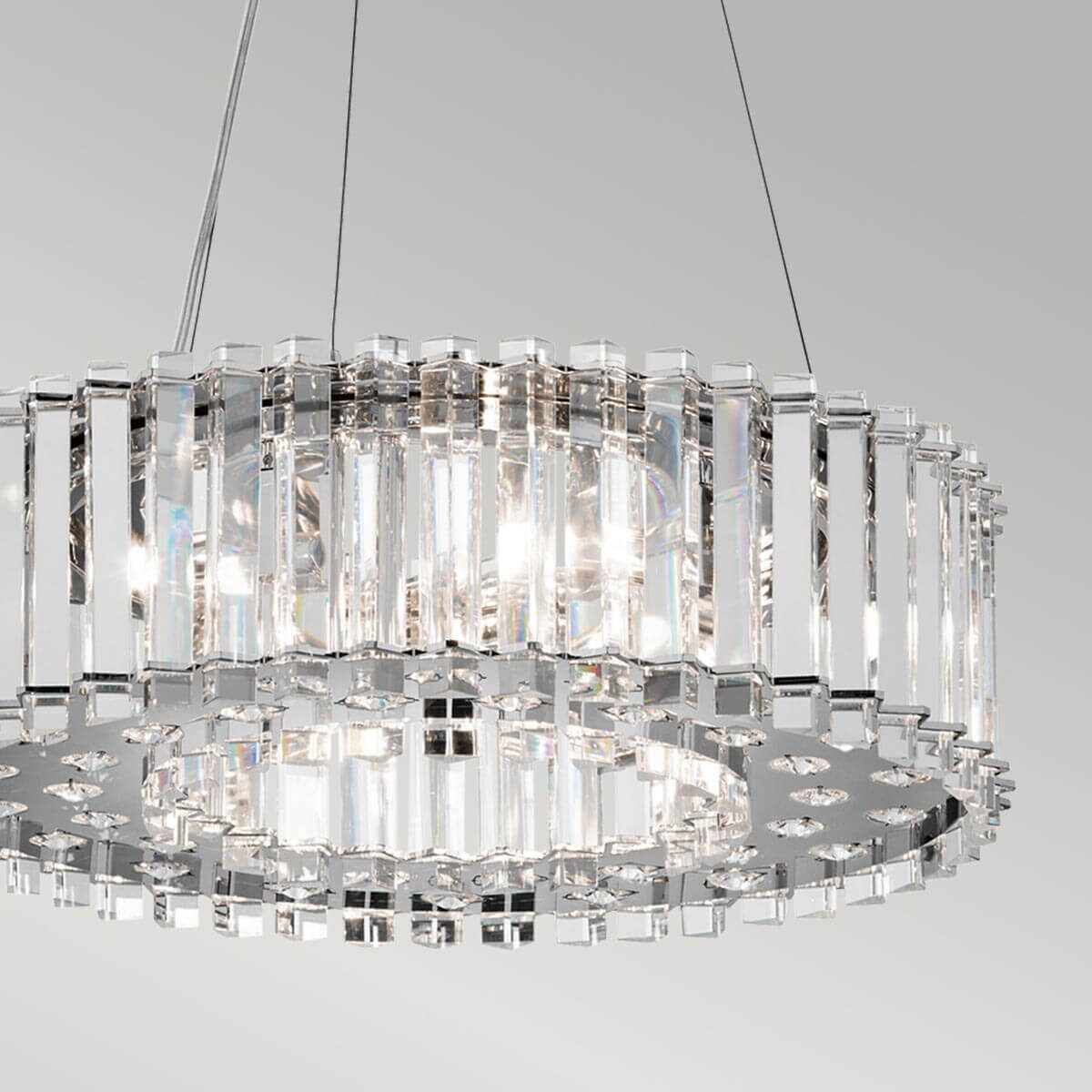Lampa wisząca Crystal Skye KL-CRYSTAL-SKYE-P-A Kichler glamour IP44 chrom