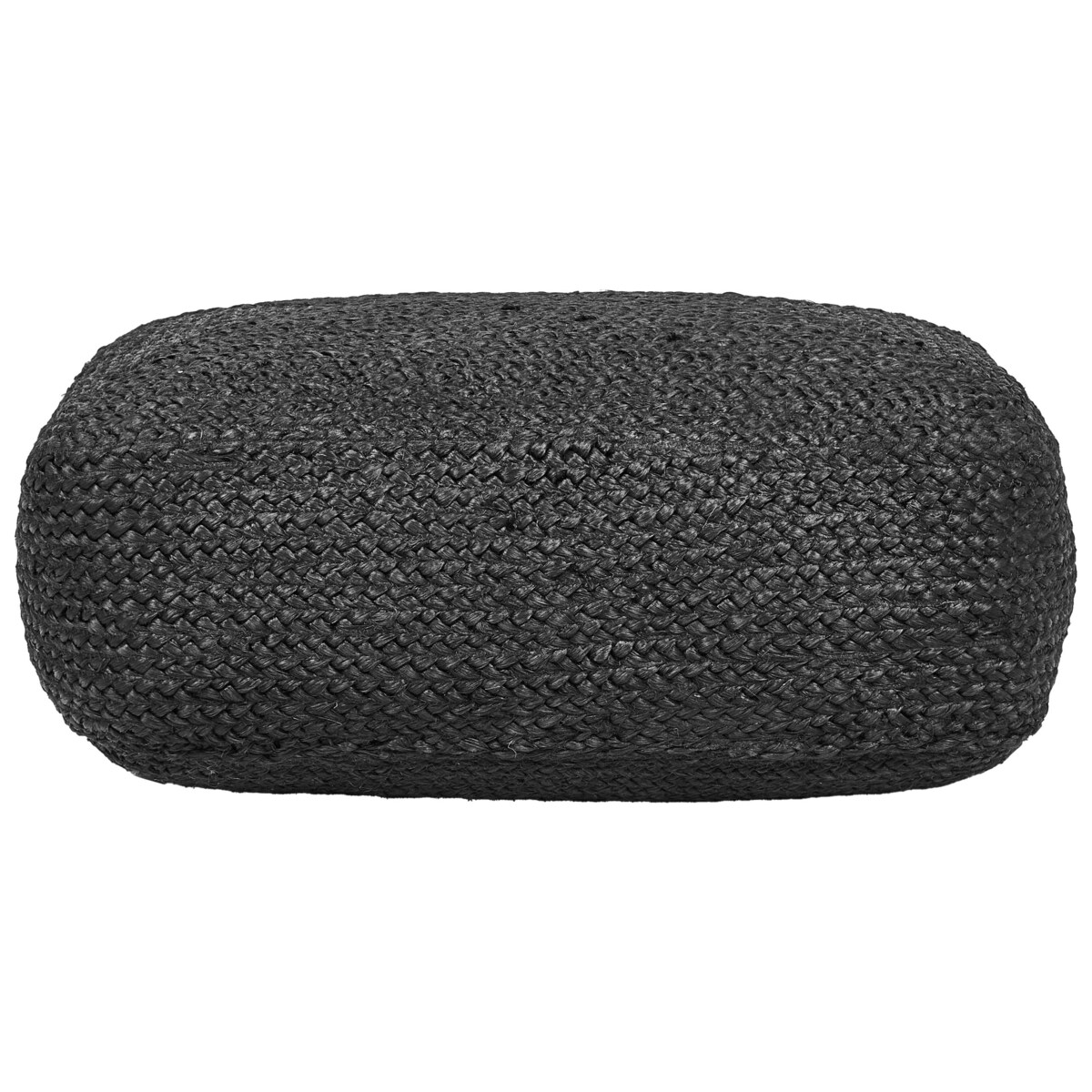 Poduszka podłogowa ISARDA Juta 40 cm 70 cm Czarny