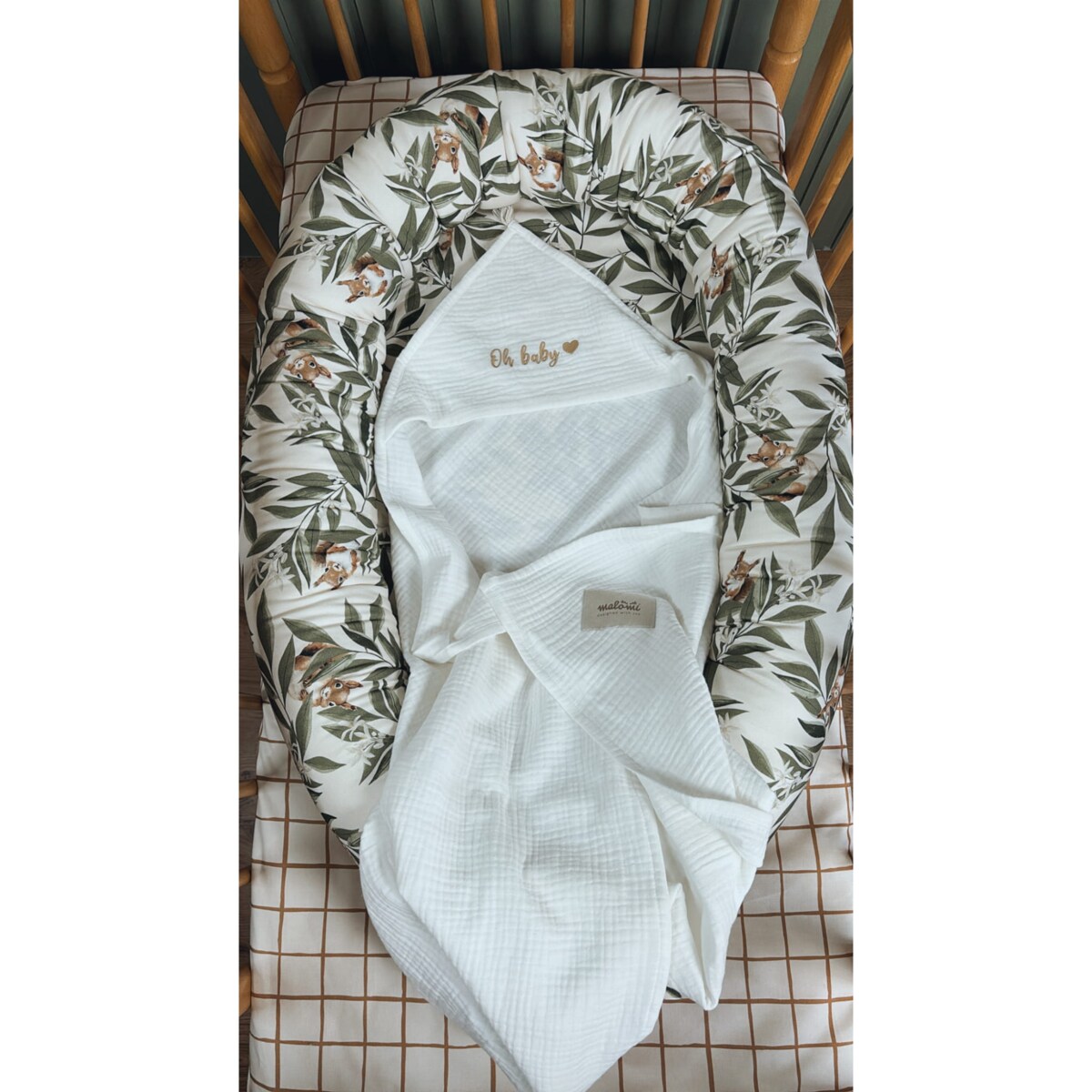 Ręcznik muślinowy ecru s