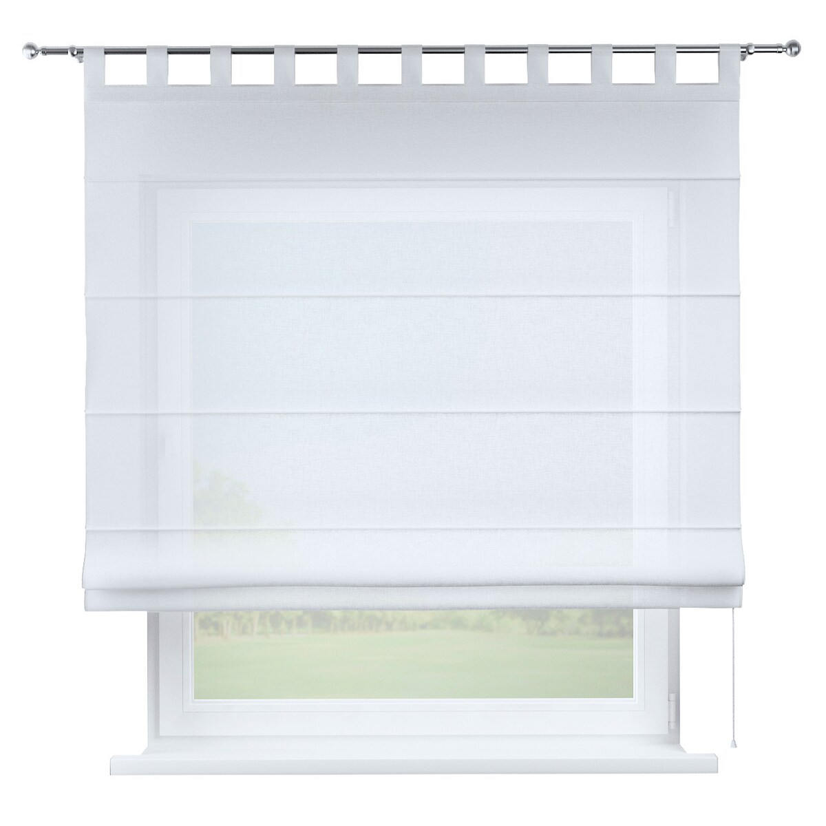 Roleta rzymska Verona 110x150 prześwitująca biała