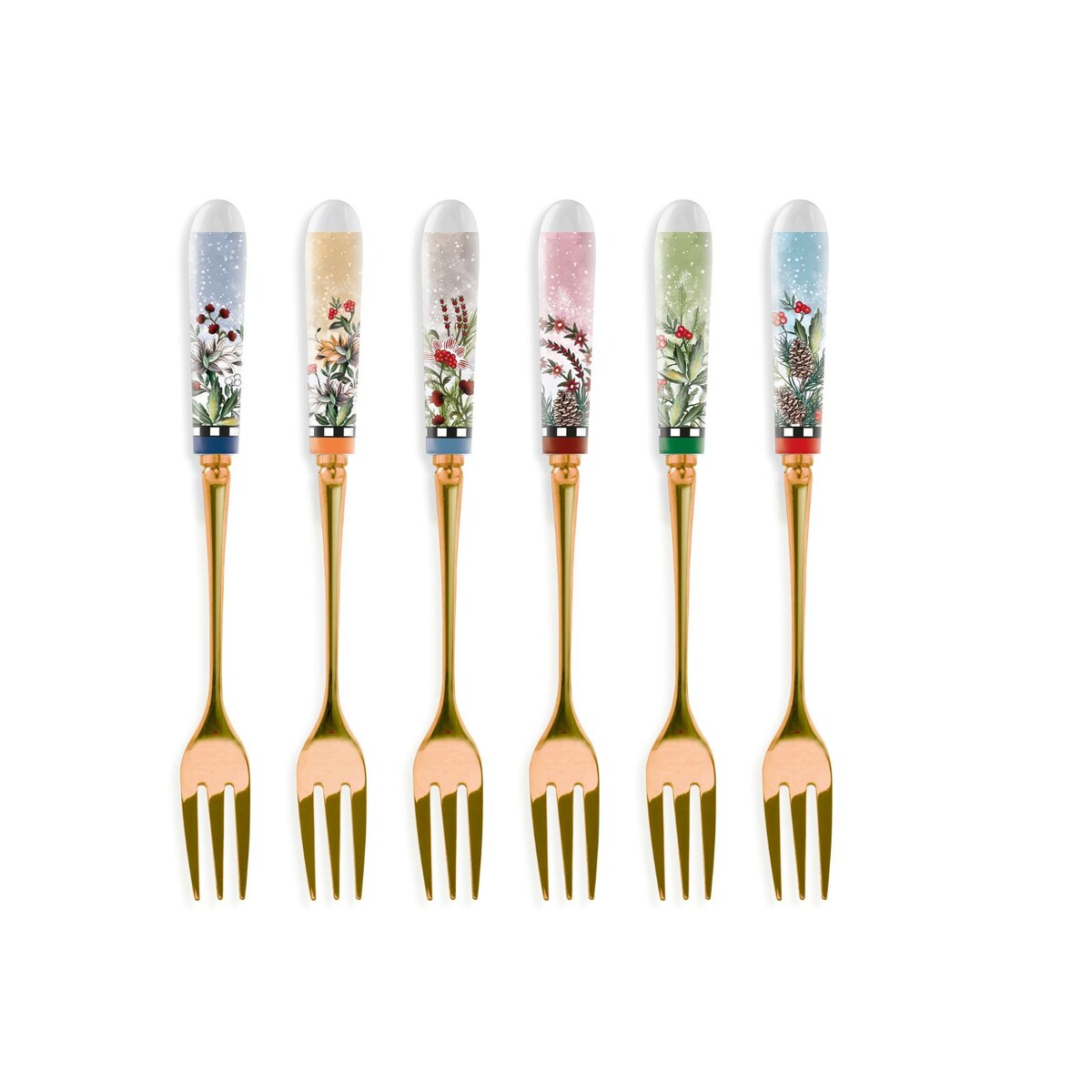 Zestaw 6 widelczyków do ciasta - Egan Italy 2024