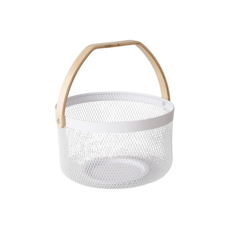 Koszyk dekoracyjny z metalu KOLEO, Ø 17 cm