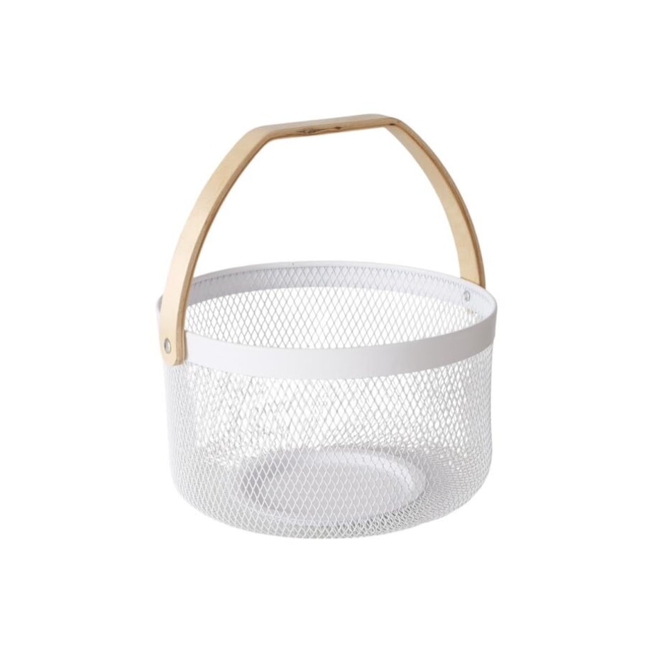 Koszyk dekoracyjny z metalu KOLEO, Ø 17 cm