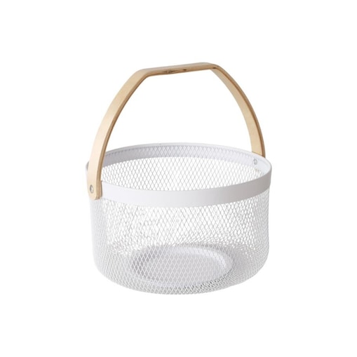 Koszyk dekoracyjny z metalu KOLEO, Ø 17 cm