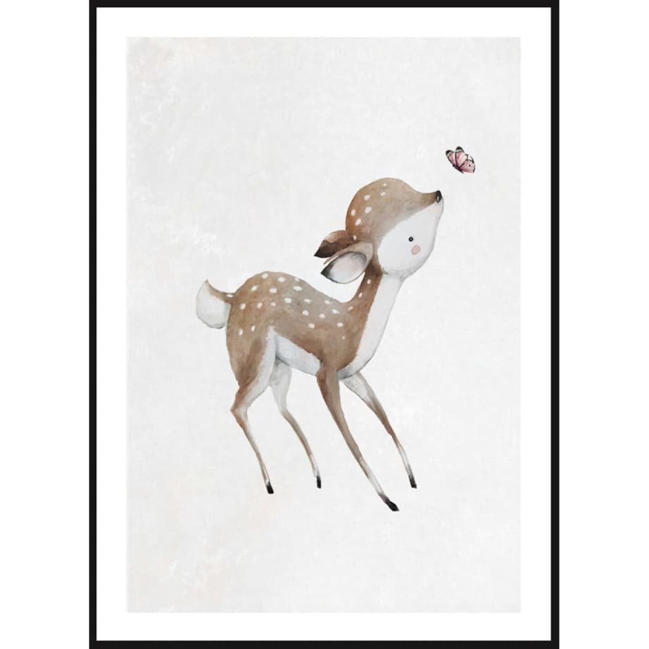 Poster Story, Plakat, Obraz - Sarenka z Motylkiem, wymiary 21 x 30 cm