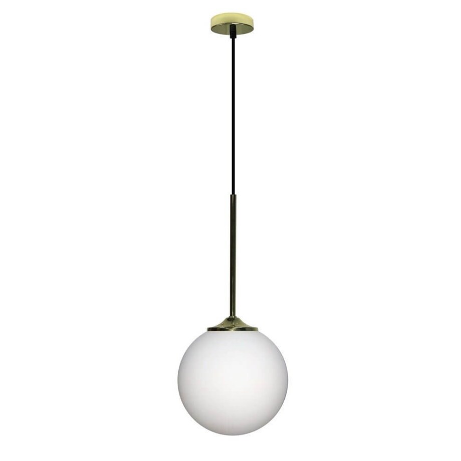 LAMPA wisząca GLASGOW 50101280 Candellux szklana OPRAWA modernistyczny zwis złoty biały