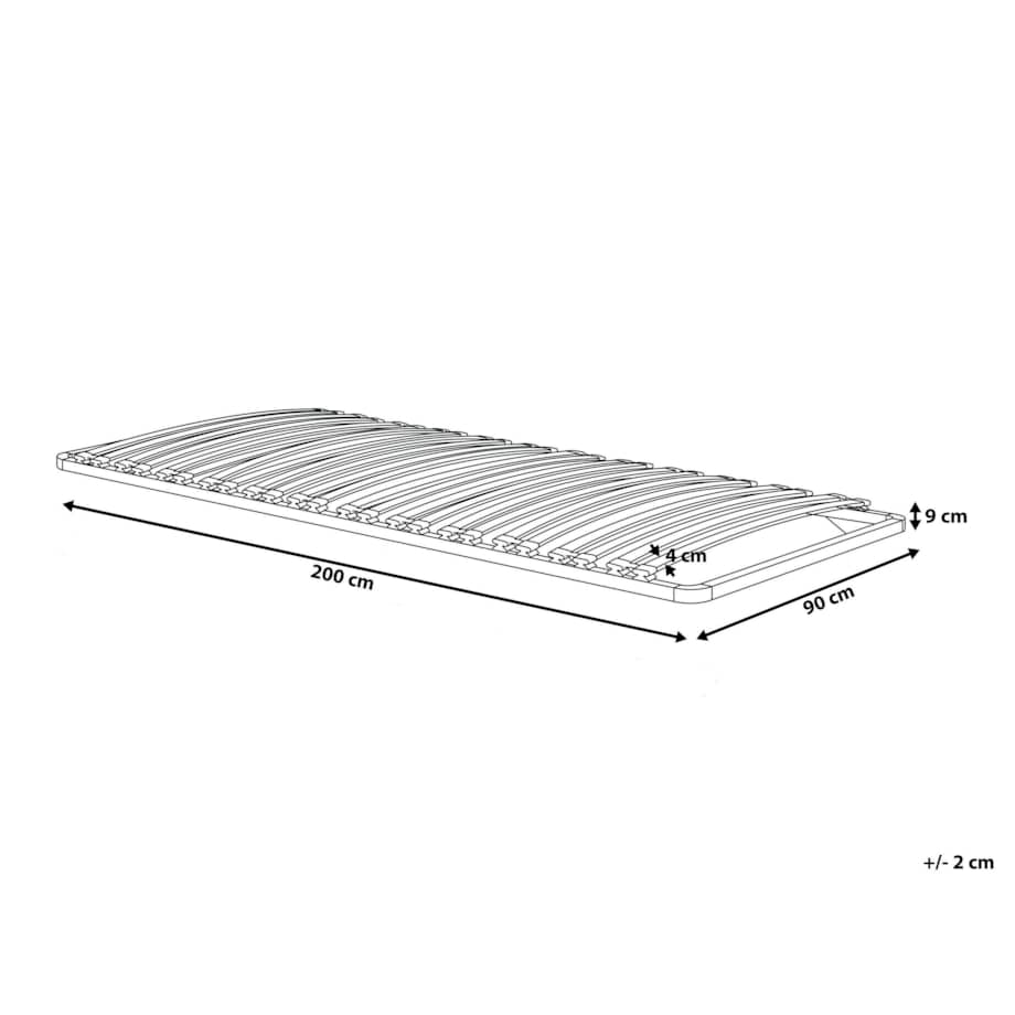 Stelaż pod materac 90 x 200 cm BASIC