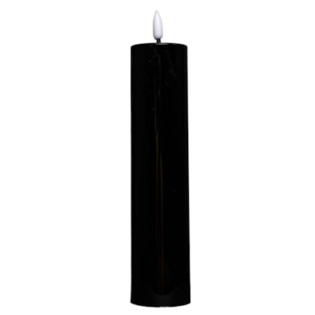 Świeca LED z tworzywa sztucznego Timer 24x5x5 cm MOMBATTI-3 czarna