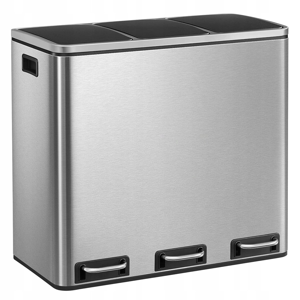 Kosz Na Śmieci Do Segregacji Srebrny