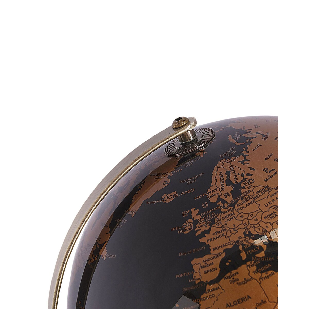 Globus LED 32 cm czarno-miedziany MAGELLAN