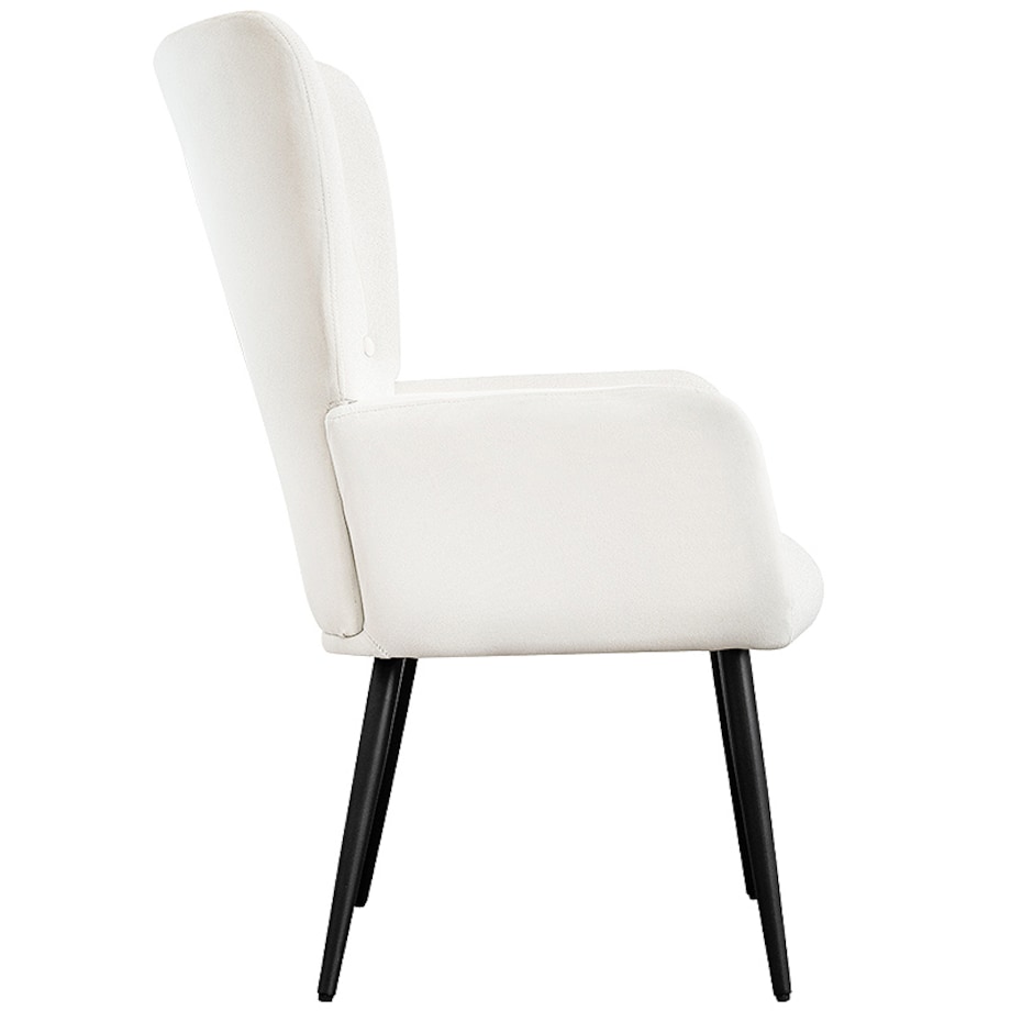 Foteldo salonu wypoczynkowy uszak beżowy welurowy wygodny tapicerowany