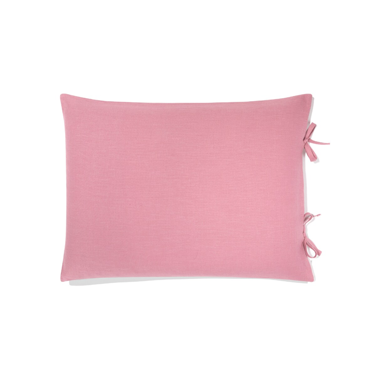 Poszewka lniana 45x60 różowa