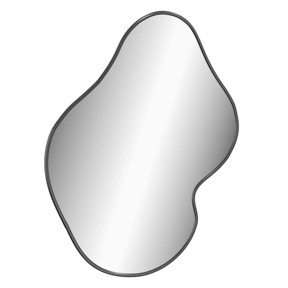 vidaXL Lustro ścienne, czarne, 50x40 cm