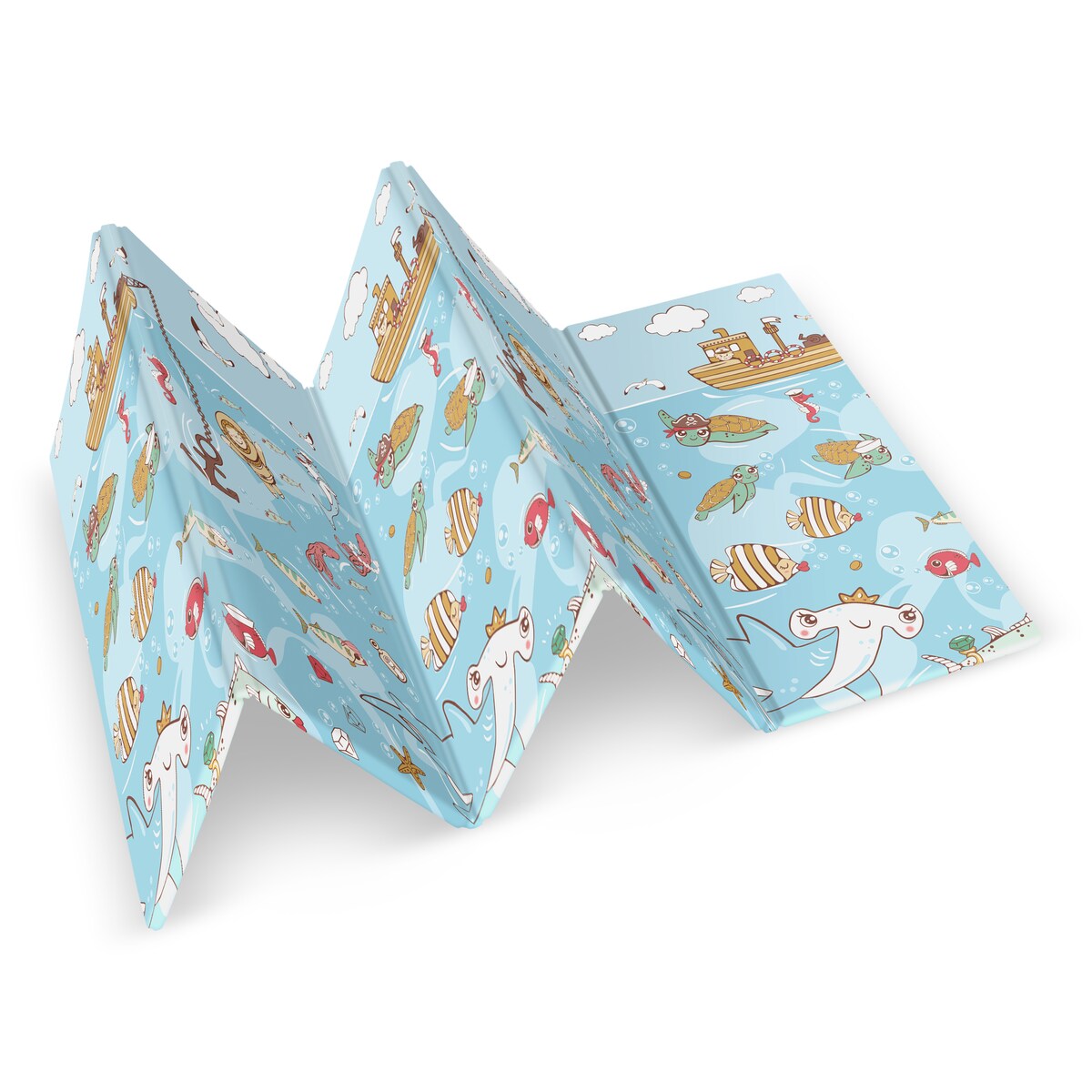 Mata piankowa edukacyjna składana dla dzieci duża 180x200 pianka xpe Nukido