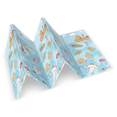 Mata piankowa edukacyjna składana dla dzieci duża 180x200 pianka xpe Nukido