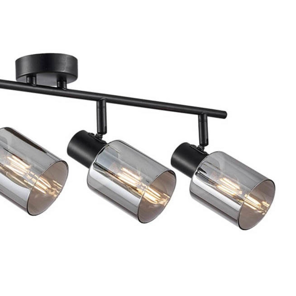 Lampa z regulacja przysufitowa Santia SPL-65342-4-BK-SG Italux czarny szary